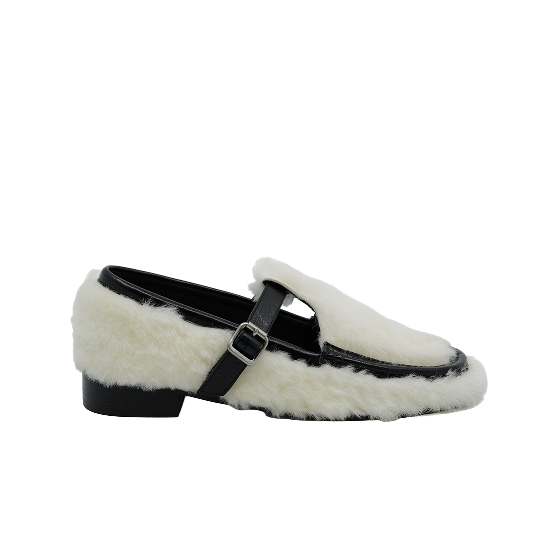 무드나잇 울리 램시어링 메리제인 로퍼 l 크림(Moodnight Woolly Shearling Loafers l Cream)