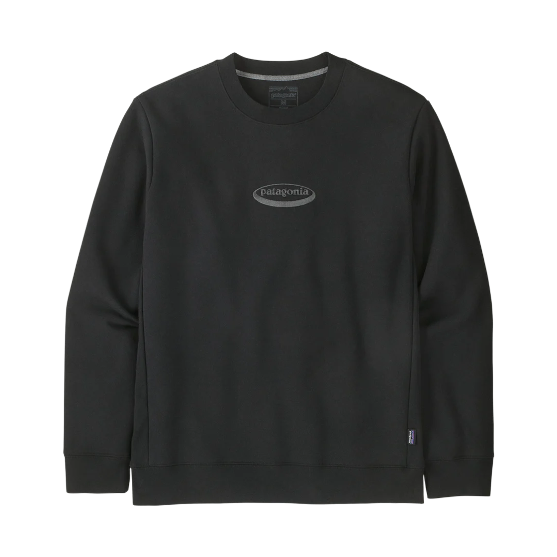 39728 Patagonia 95 Oval Logo Uprisal Crew Sweatshirt Black