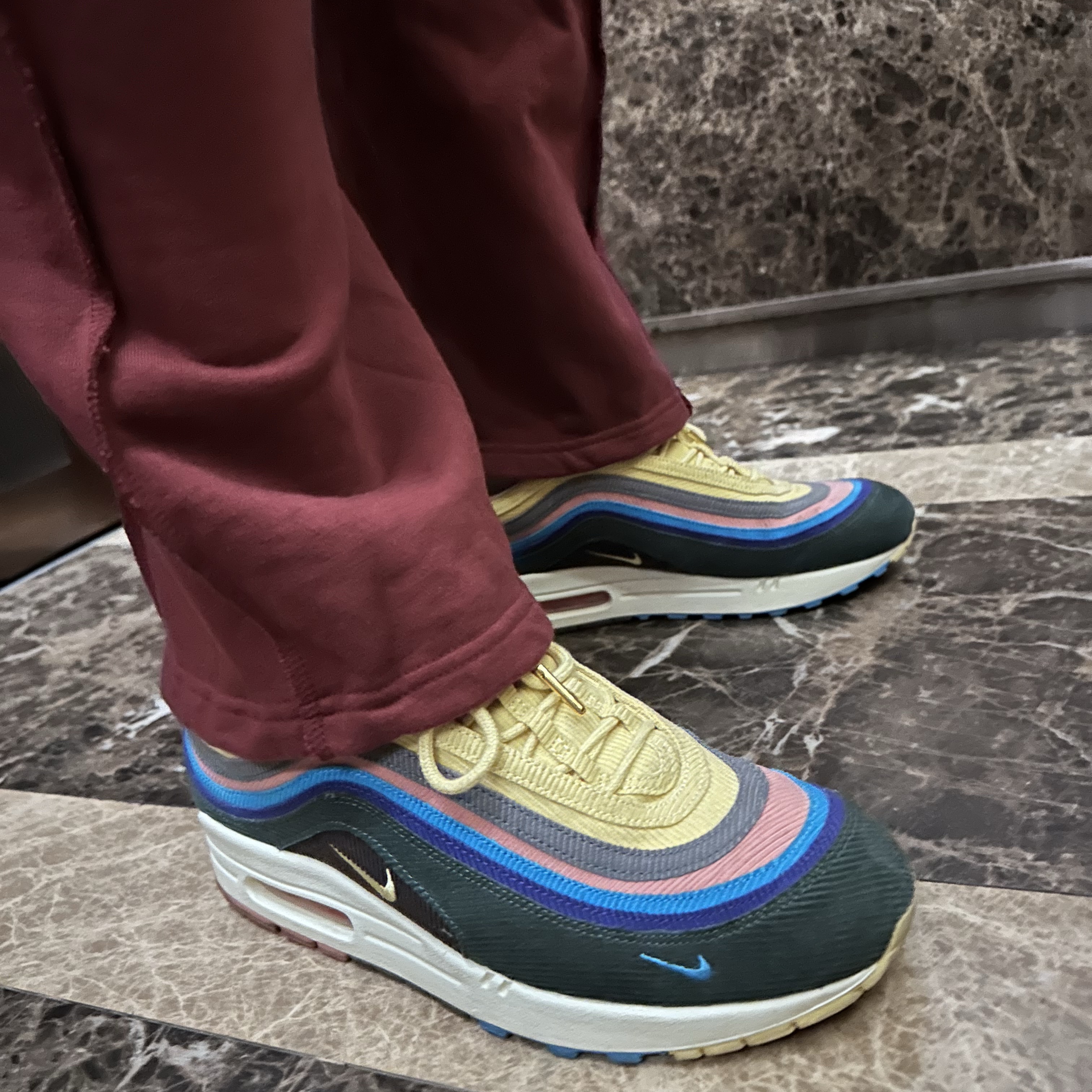 (W) Nike NSW Oversized Track Jacket Midnight Navy Black - Asia, Nike x Sean Wotherspoon Air Max 1/97 착용 스타일 - 2