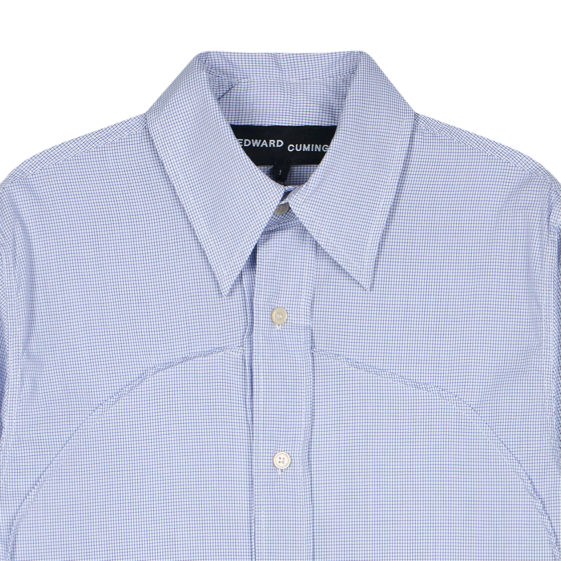 에드워드 커밍 핀턱 렁 셔츠 블루 화이트 - 26SS(Edward Cuming Pin-Tuck Lung Shirt Blue White - 26SS) - 3