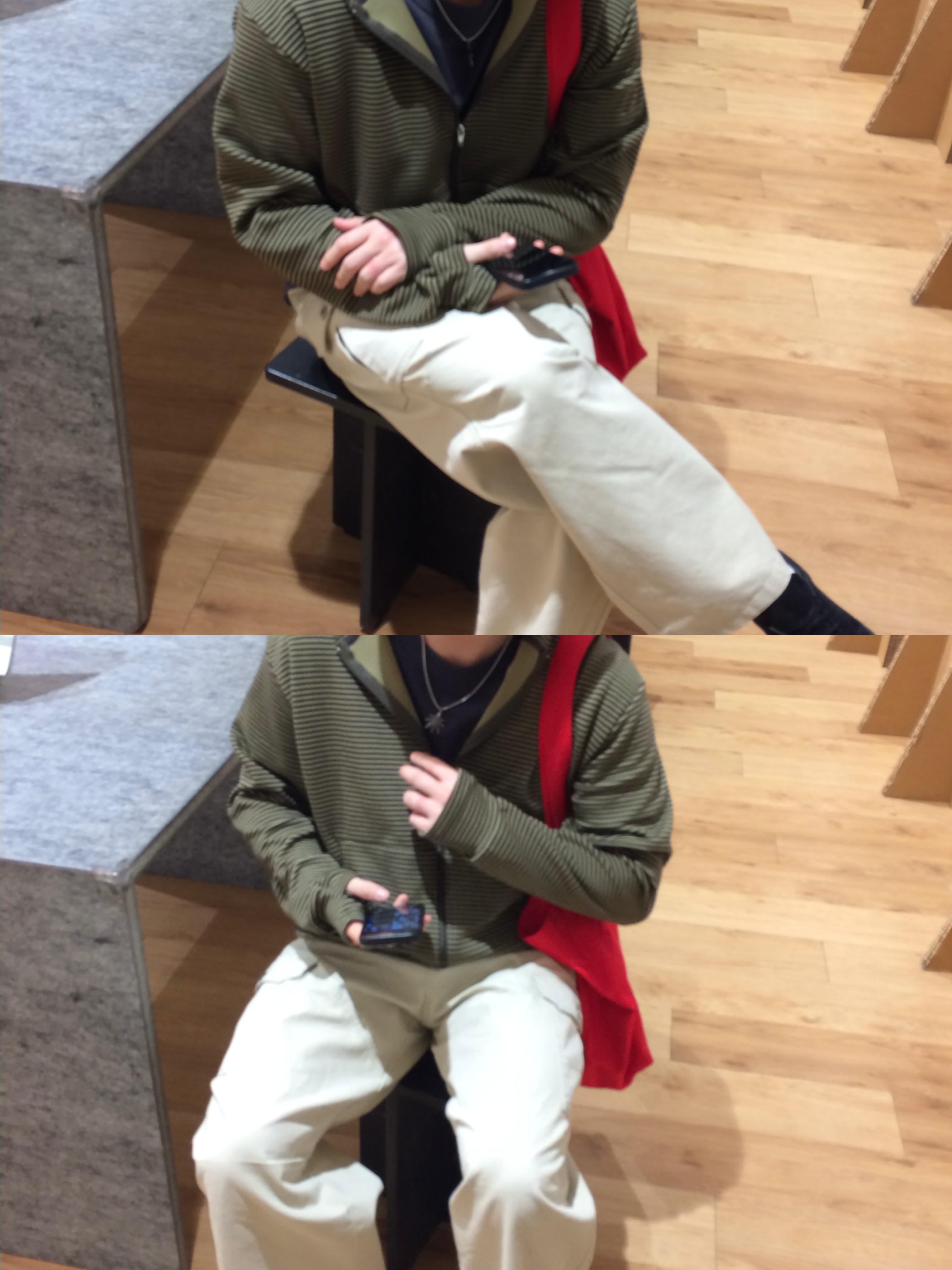 Depc Logo Eco Bag Red 착용 스타일 - 5