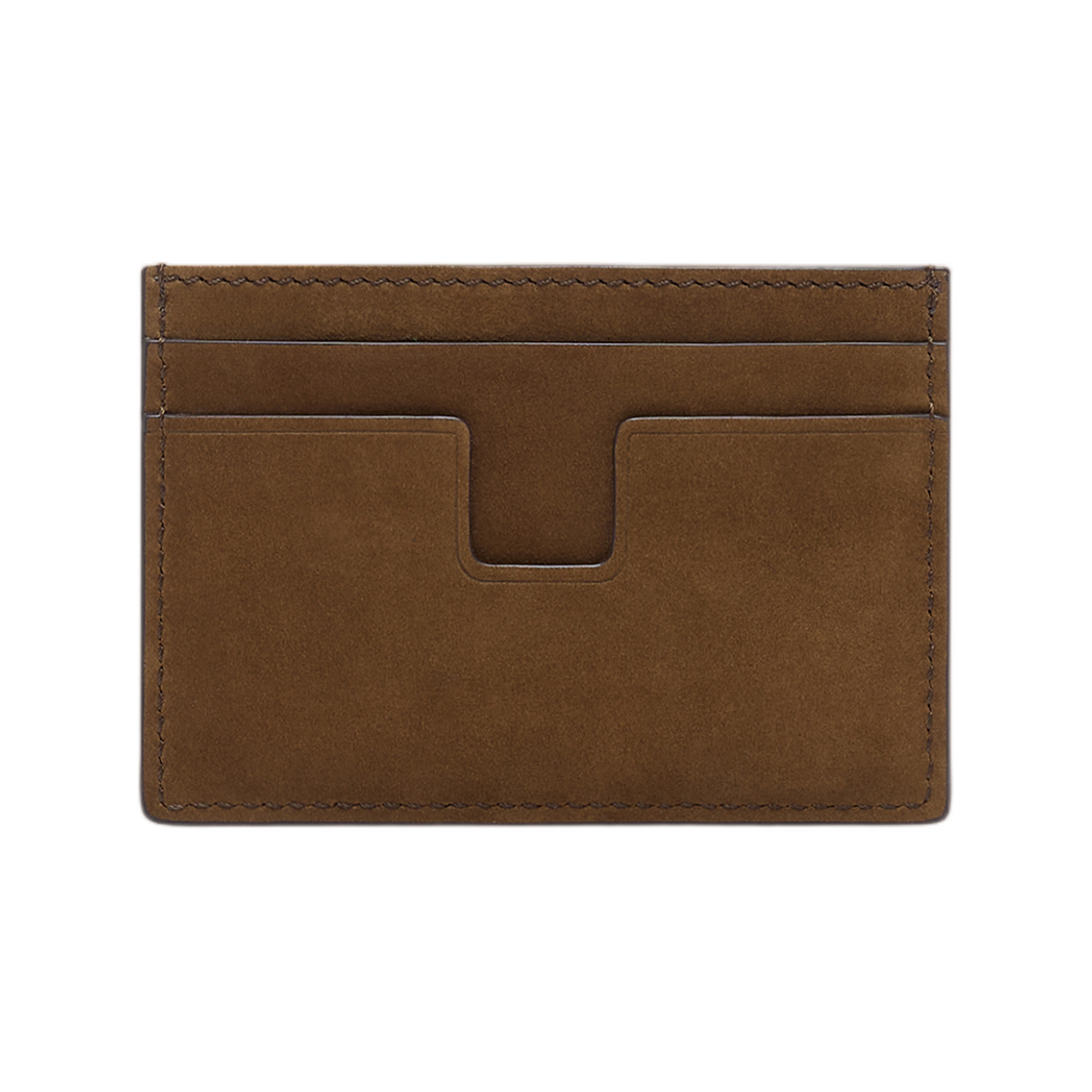 톰포드 누벅 T 라인 클래식 카드 홀더 올리브 브라운(Tom Ford Nubuck T Line Classic Card Holder Olive Brown) - 2