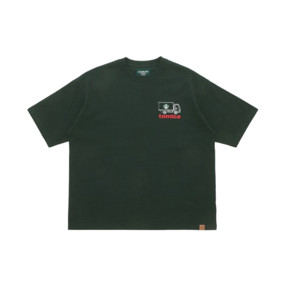 스타벅스 x 빔즈 토미카 트럭 프린트 티셔츠 A 그린(Starbucks x Beams Tomica Truck Print T-Shirt A Green)