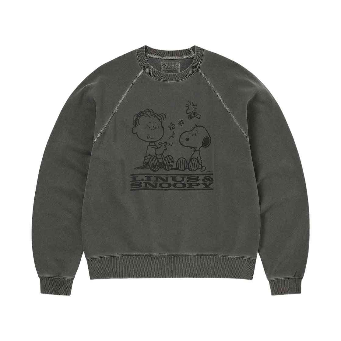 디스이즈네버댓 x 피너츠 페이디드 크루넥 차콜(Thisisneverthat x Peanuts Faded Crewneck Charcoal) - 1