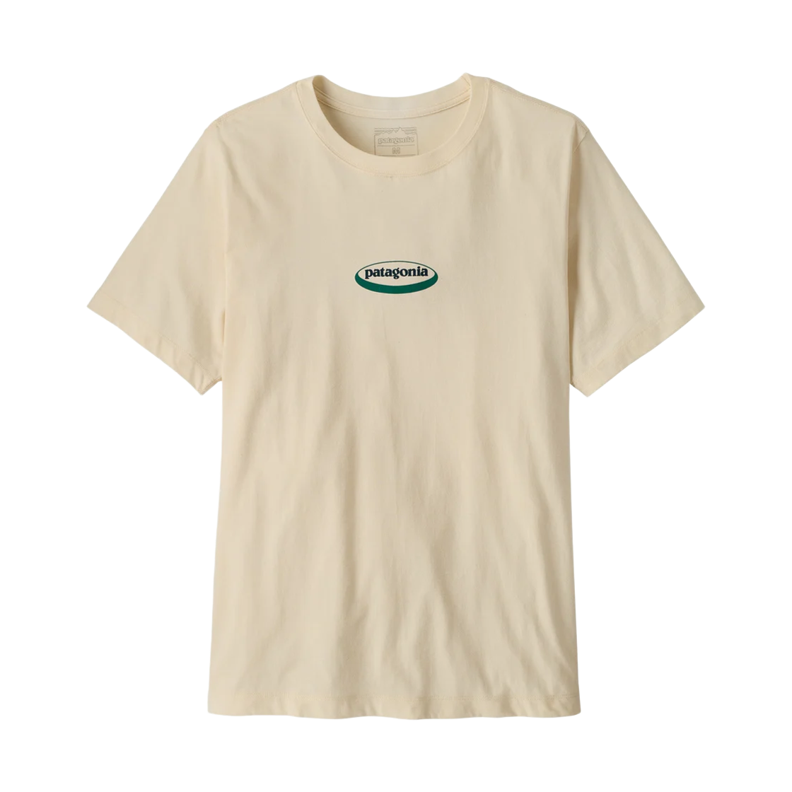 37847 Patagonia 95 Oval Logo T-Shirt Undyed Natural