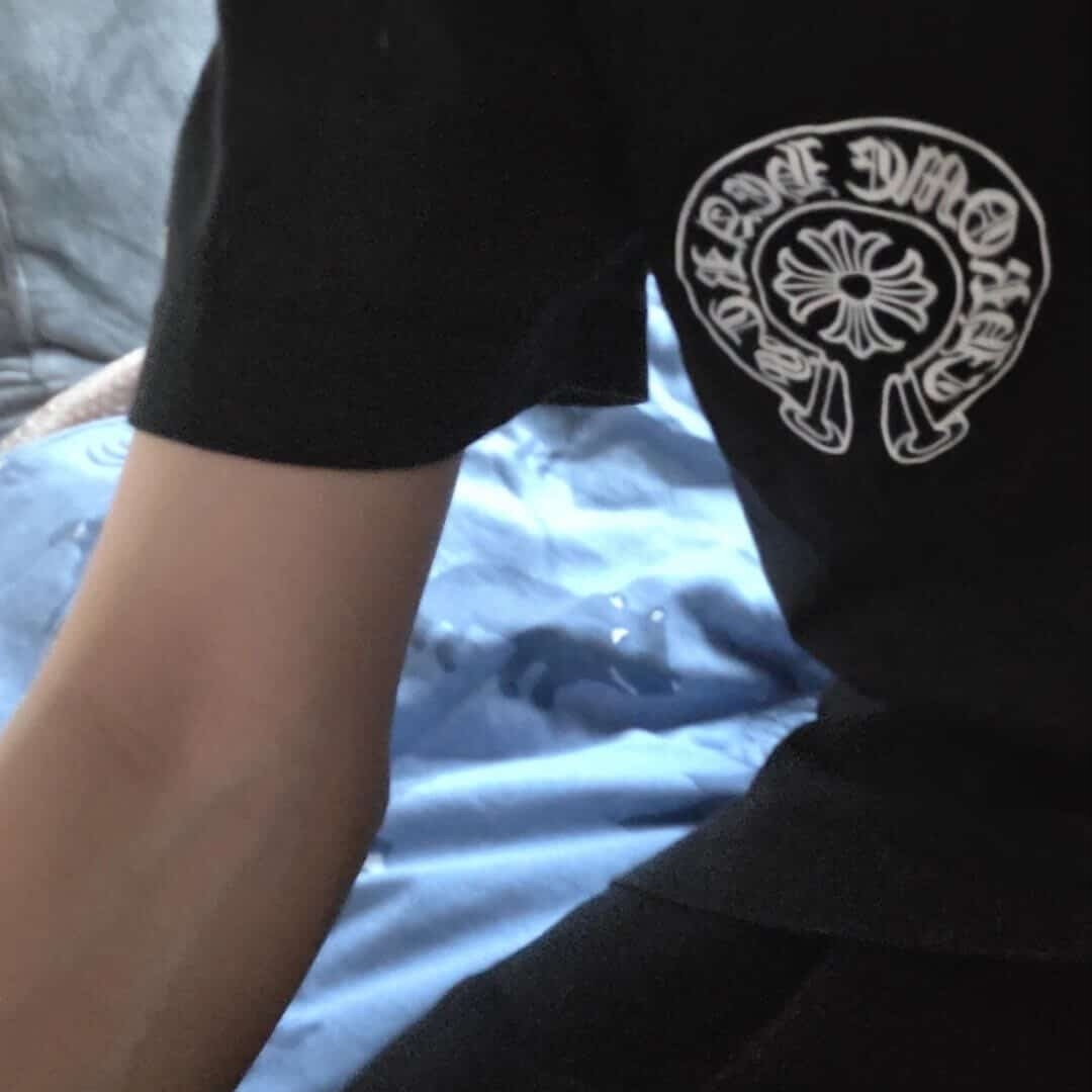 Chrome Hearts Horseshoe Logo Pocket T-Shirt Black 착용 스타일