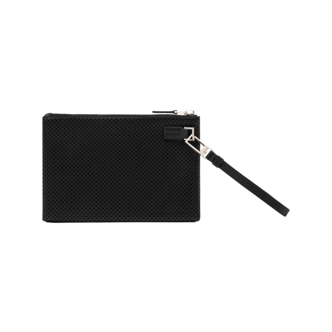 톰포드 퍼포레이티드 레더 미니멀 슬림 파우치 리스틀릿 블랙(Tom Ford Perforated Leather Minimal Slim Pouch with Wristlet Black) - 3