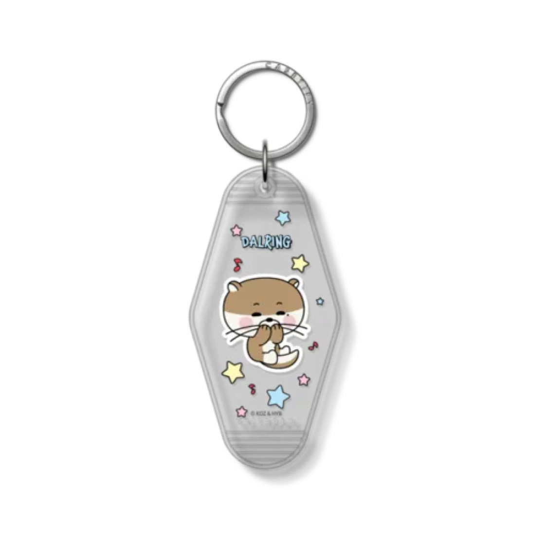 케이스티파이 x 쁘넥도 달링 키체인 택 프로스트 화이트(Casetify x BBNEXDO DALRING Keychain Tag Frost White)