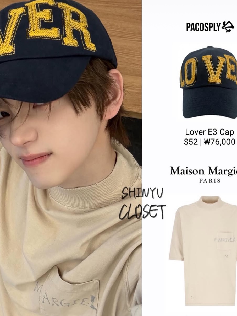 [트리플적립] PACOSPLY Lover E3 Cap Black, [트리플적립] PACOSPLY Lover E3 Cap Navy 착용 스타일