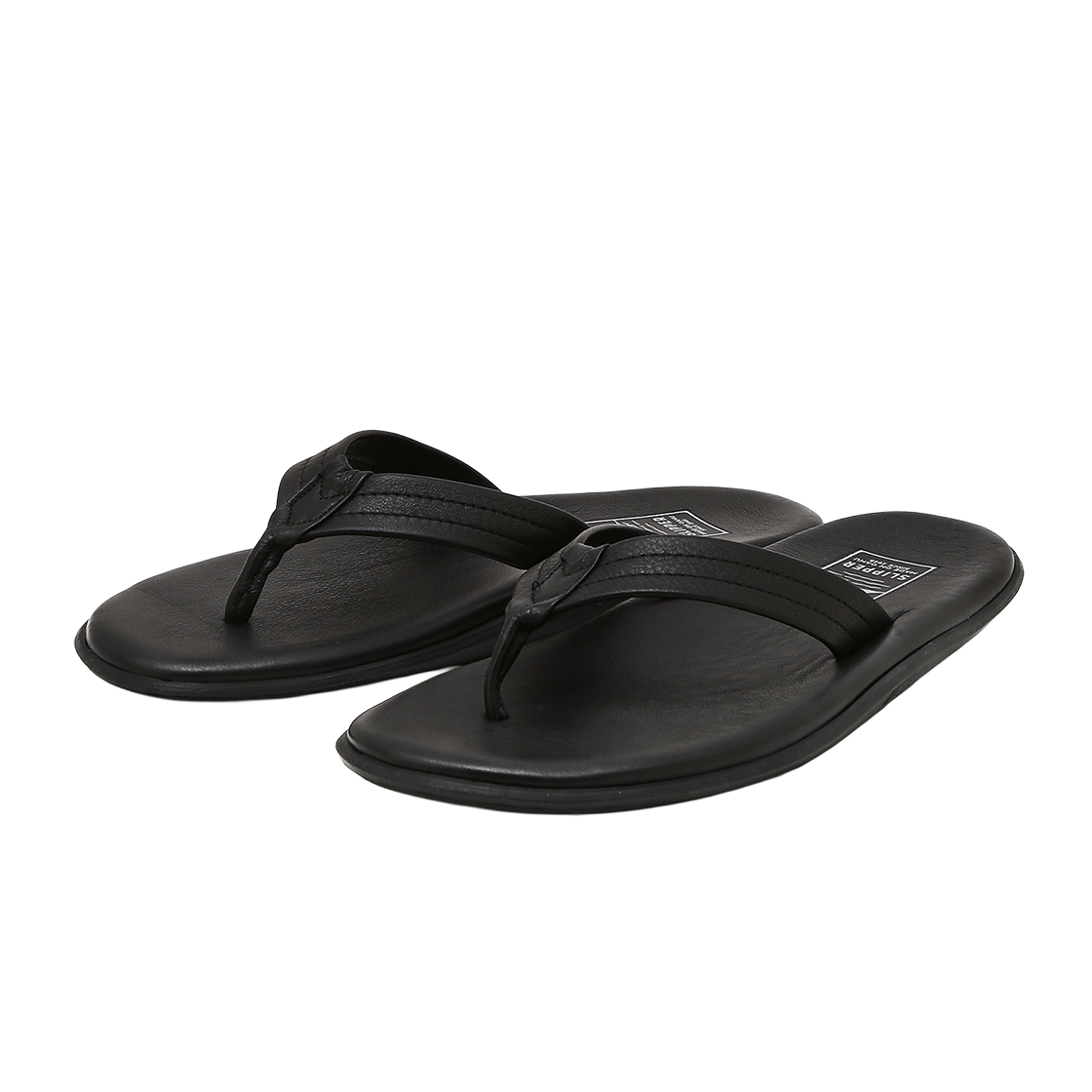 아일랜드 슬리퍼 남여공용 블랙 클래식 레더 Y 슬라이드(Island Slipper Unisex Black Classic Leather Y-Slide) - 2