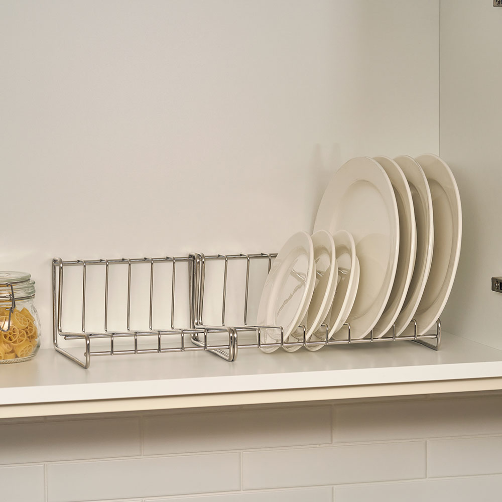 바겐슈타이거 스텐 304 디쉬 슬롯 (L자형) 접시 정리 대(WAGENSTEIGER Stainless Steel 304 Dish Slot (L-Shape) Large) - 4