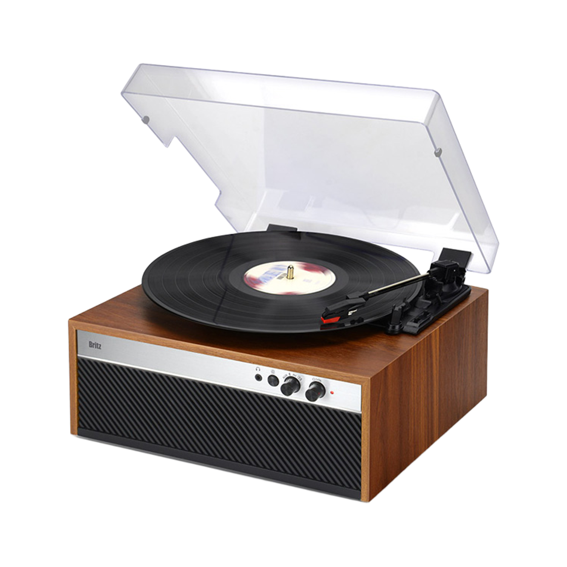 브리츠 턴테이블 LP플레이어 양방향 블루투스 스피커 BZ-AP40BT(Britz Two-Way Bluetooth Turntable LP Player with Built-in Speakers BZ-AP40BT) - 2
