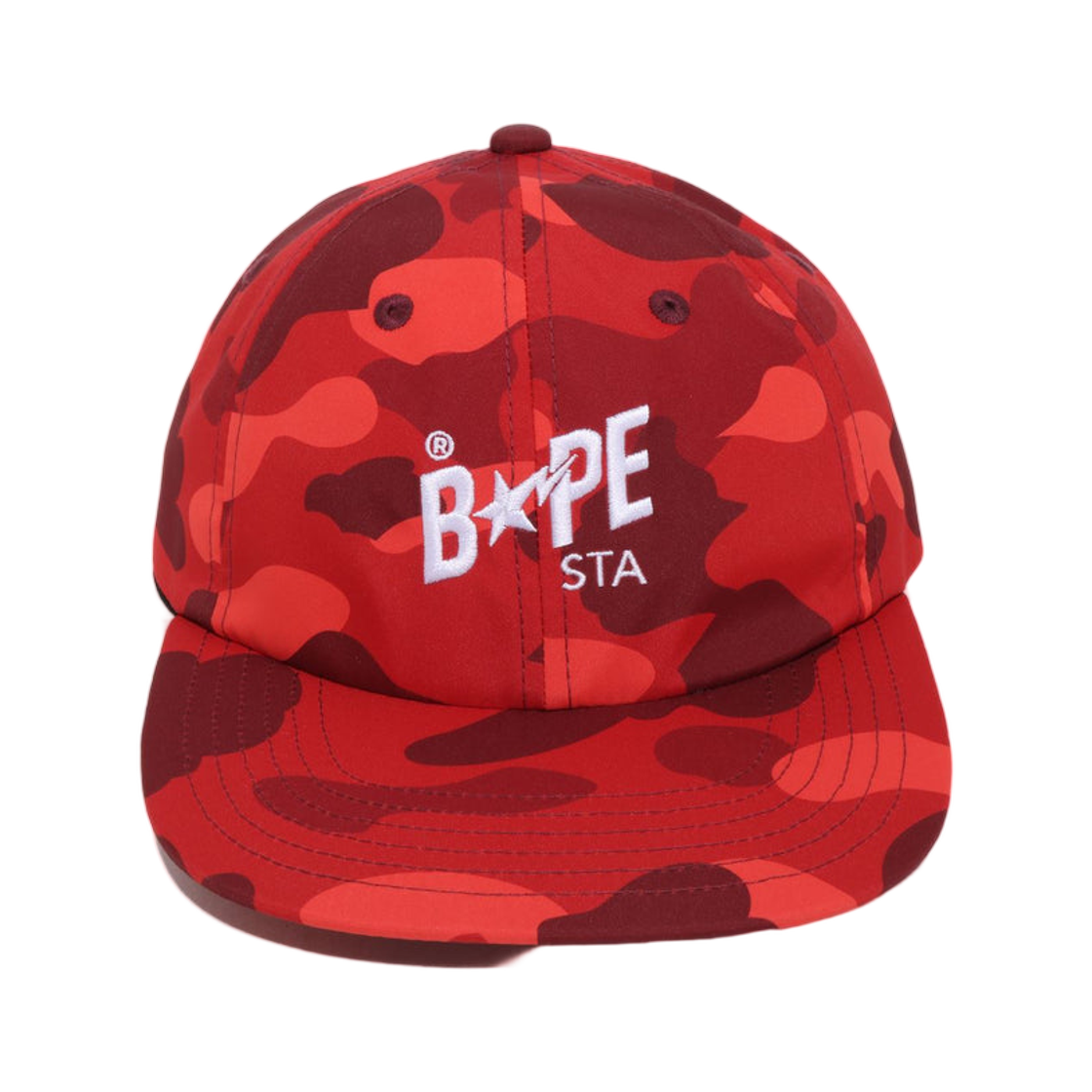 베이프 컬러 카모 베이프 스타 패널 캡 레드(BAPE Color Camo Bape Sta Panel Cap Red) - 2