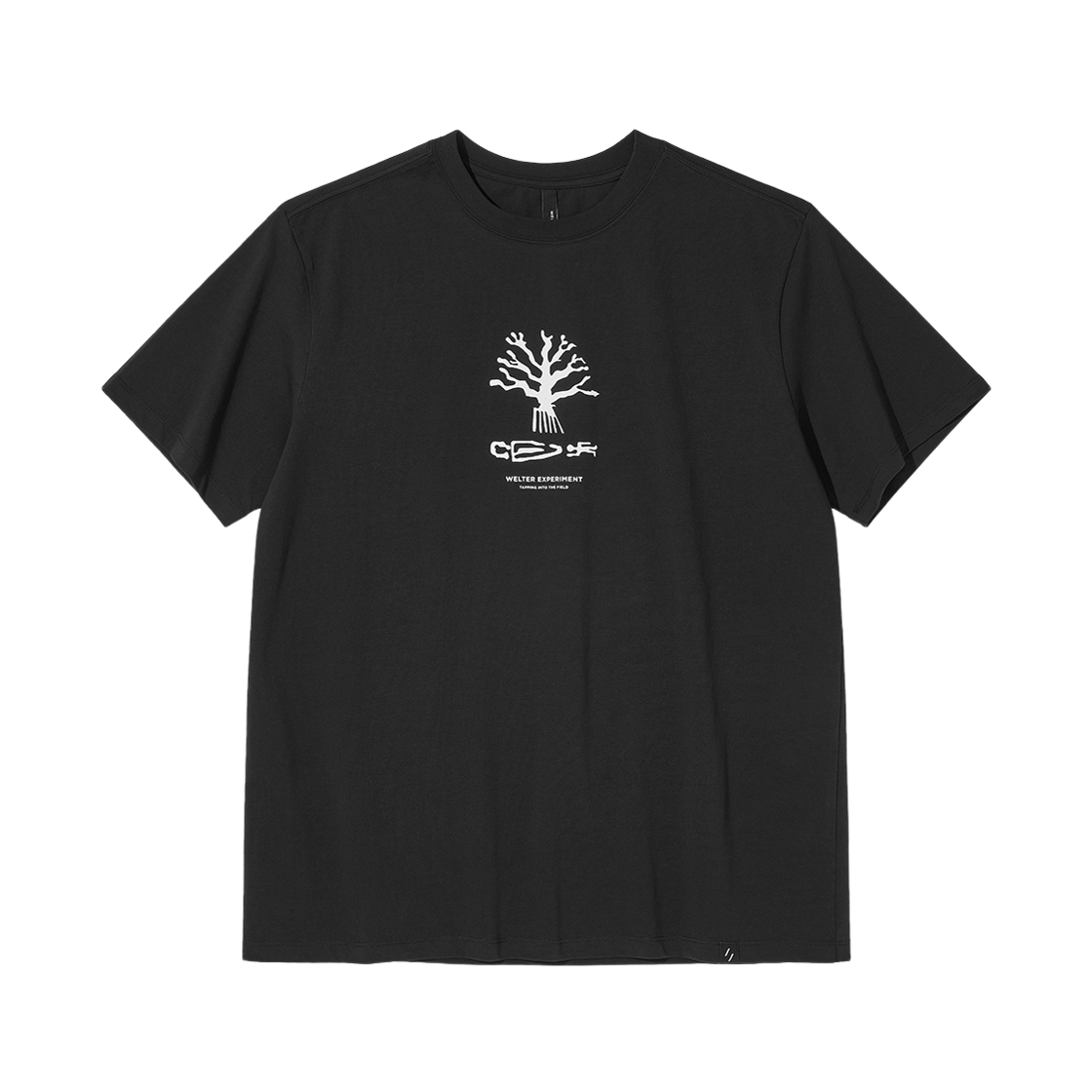 WBFUTS005BK WELTER EXPERIMENT Nazca Under Tree T-Shirt Black