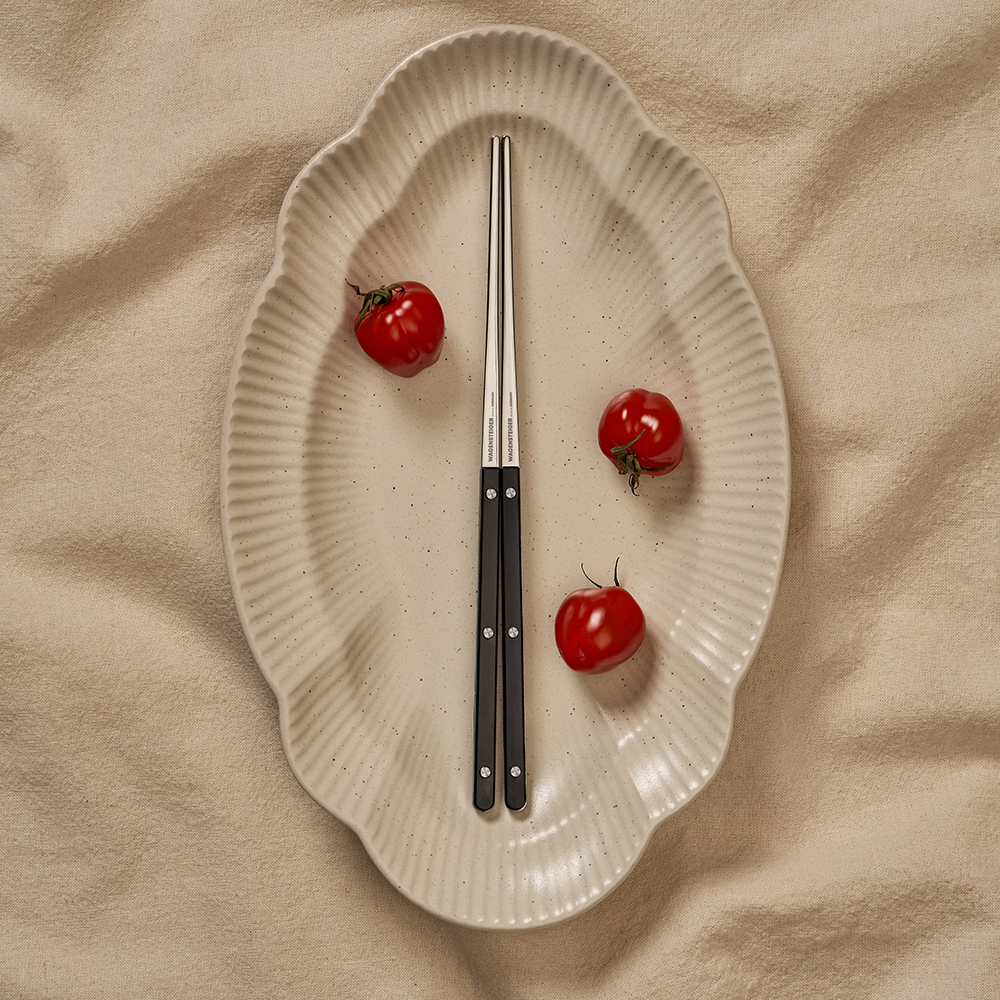 바겐슈타이거 스텐 304 셀레스트 벨루어 커트러리 찹스틱 블랙(WAGENSTEIGER Stainless Steel 304 Celeste Velour Chopsticks (Black)) - 2