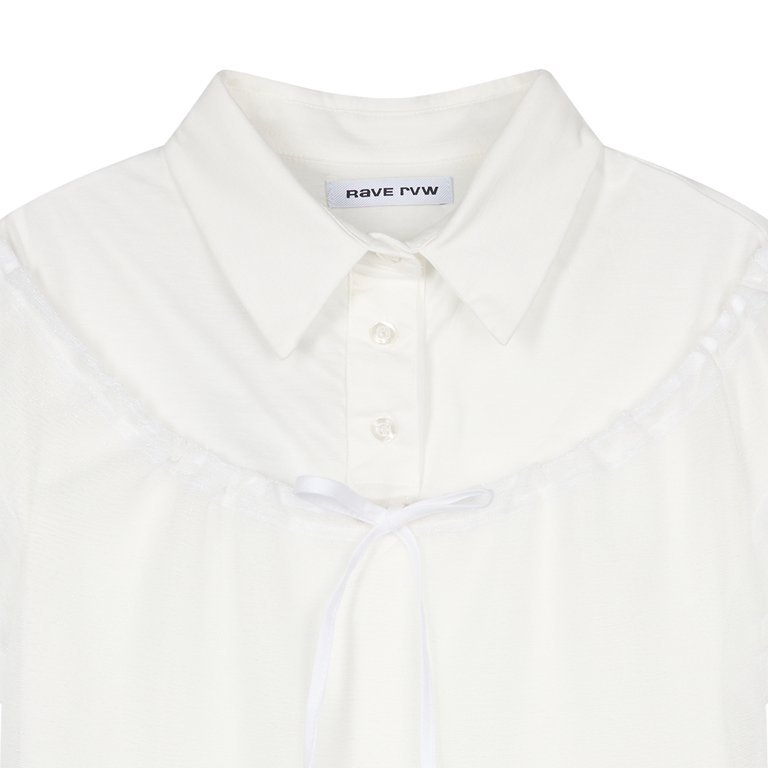 레이브 리뷰 우먼 레나 탑 화이트 글리터 - 26SS(Rave Review Women Lena Top White Glitter - 26SS) - 3