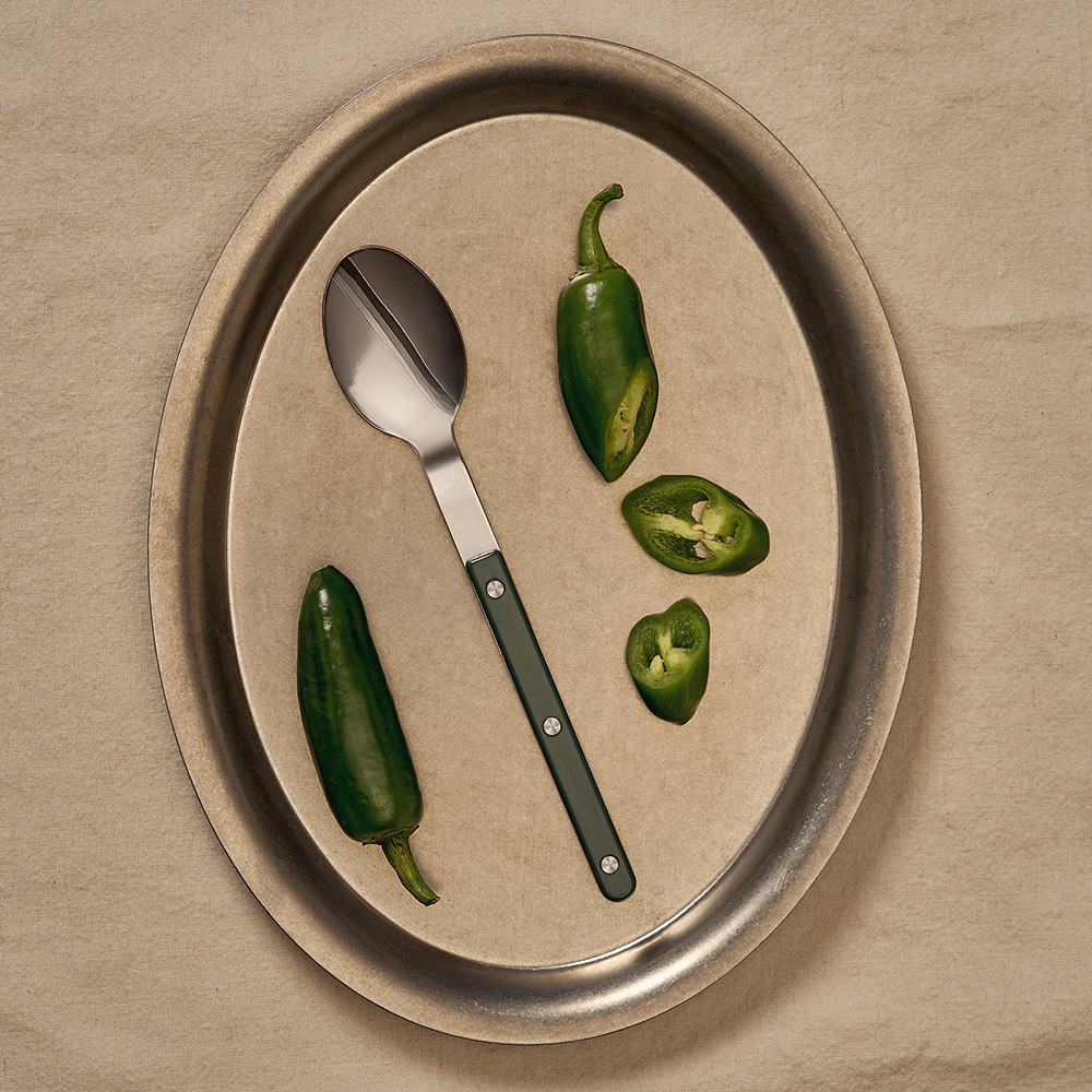 바겐슈타이거 스텐 304 셀레스트 벨루어 커트러리 스푼 올리브 그린(WAGENSTEIGER Stainless Steel 304 Celeste Velour Spoon (Olive Green)) - 2