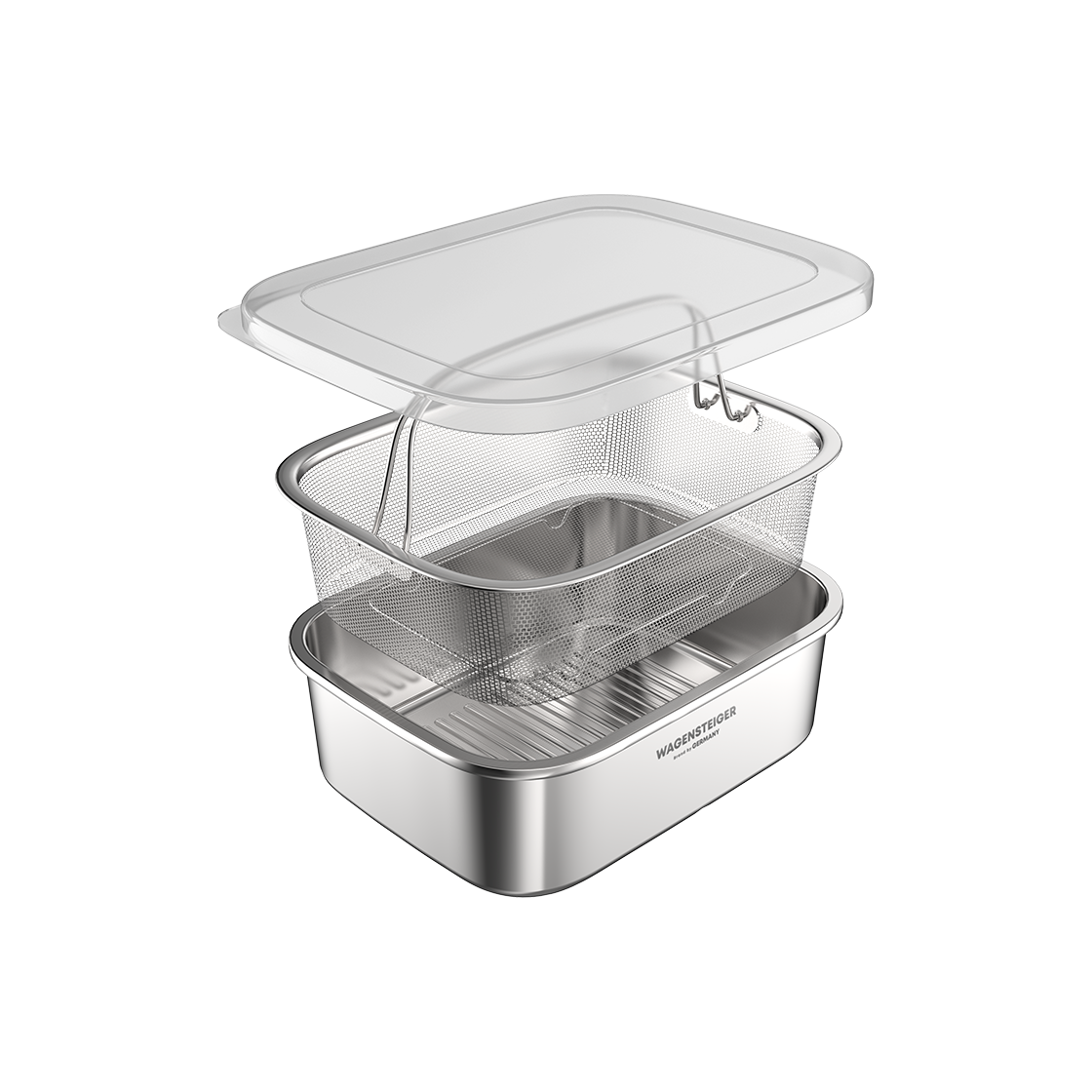 바겐슈타이거 무연마 드레인 스텐 304 박스 L 뚜껑 채반(WAGENSTEIGER Abrasive-Free Drain Stainless Steel 304 Box L) - 1