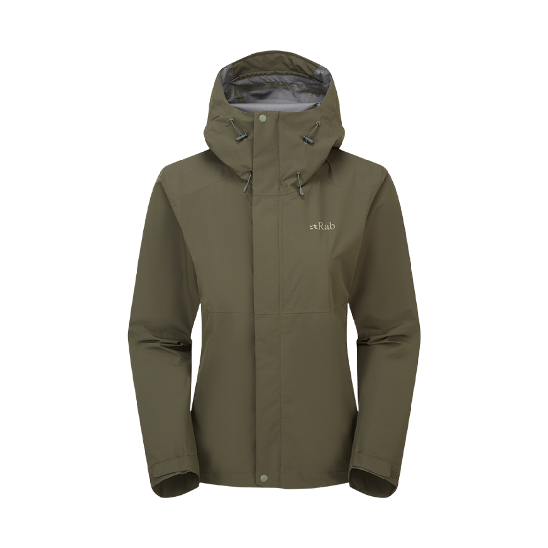 RABQWI07ARM008 Rab Downpour Jacket Wmns Army