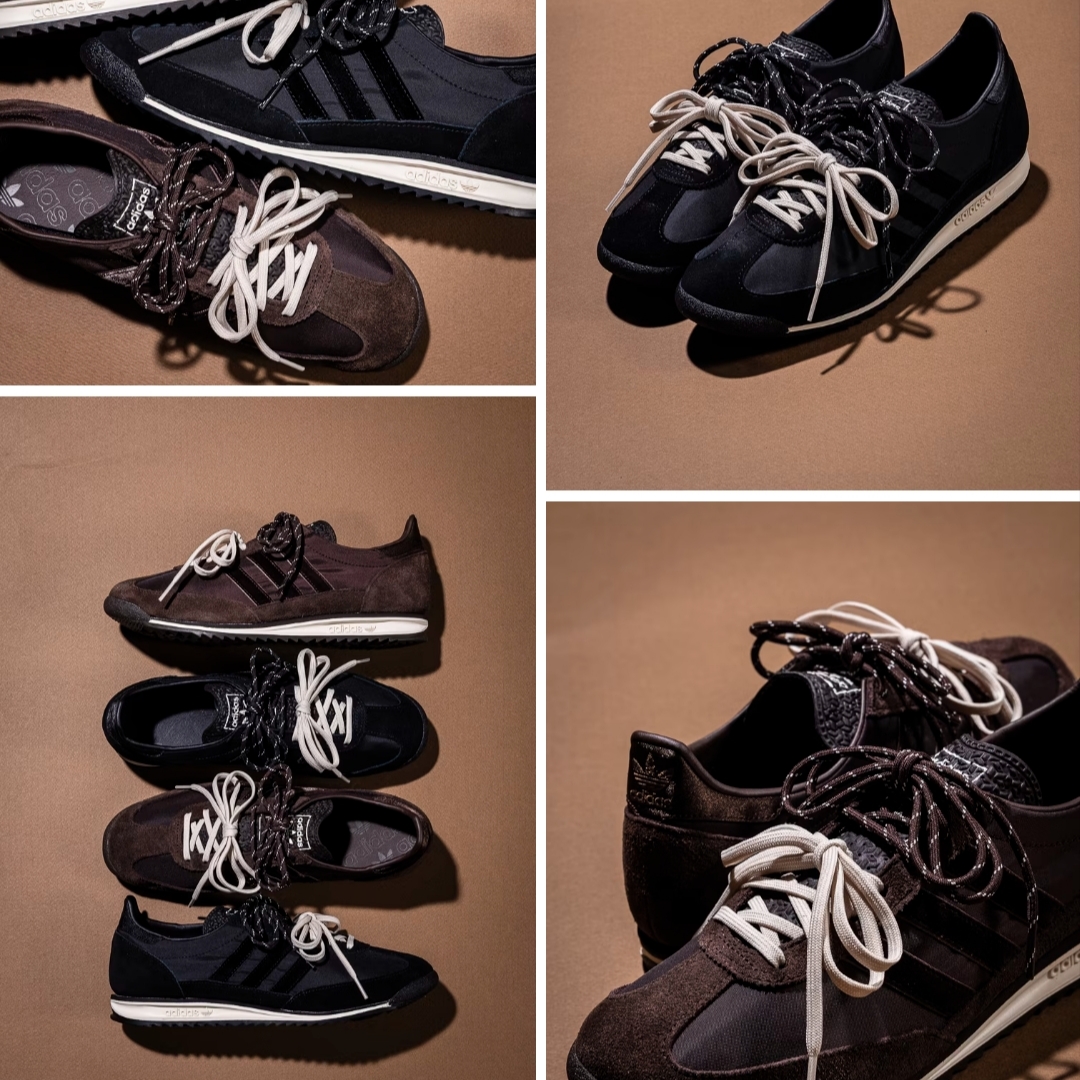 (W) Adidas SL 72 OG Dark Brown 착용 스타일 - 3