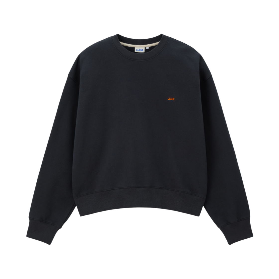 LL25WSLS001BC LLEGE Llege Logo Signature Sweatshirt Bluish Charcoal