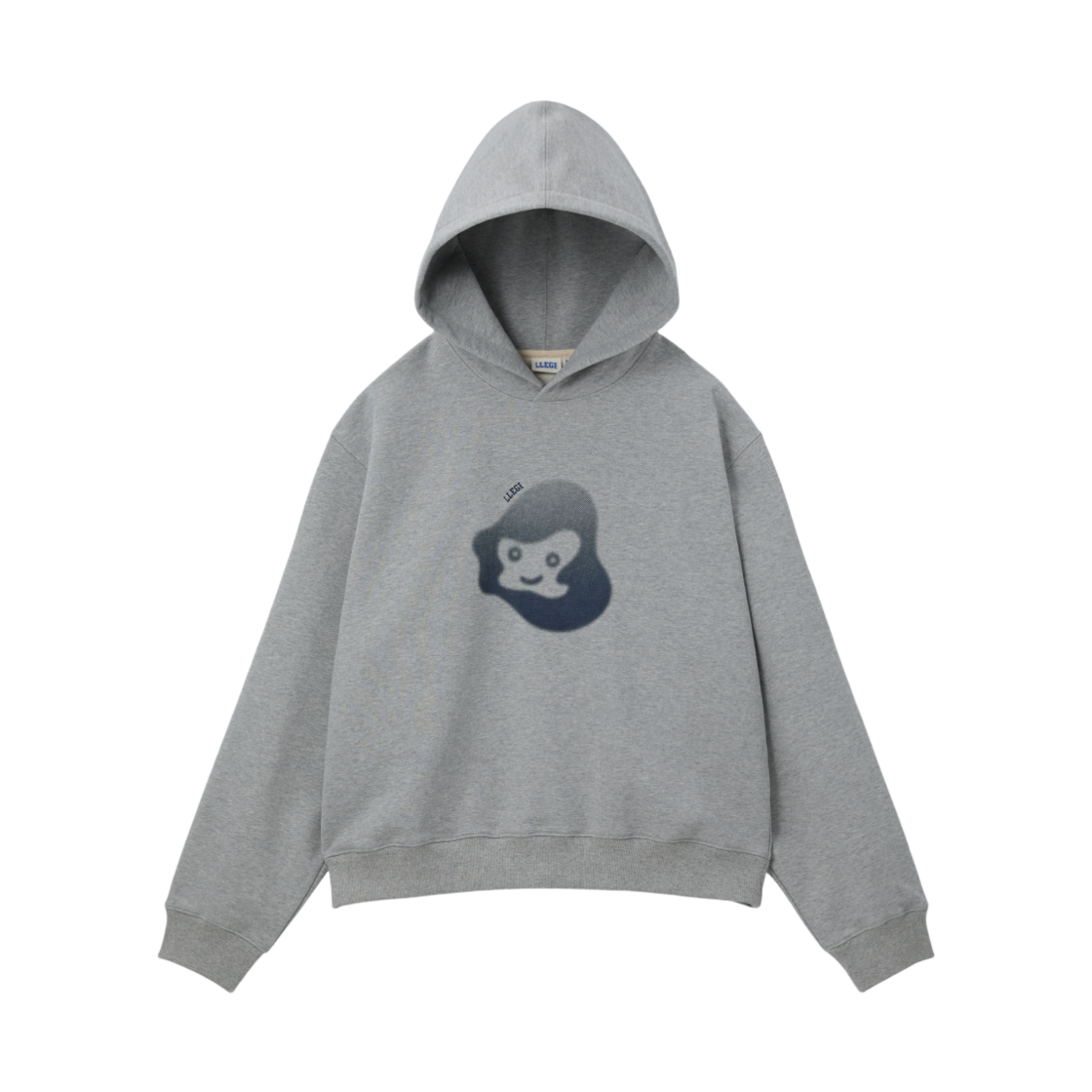 LL25WSHD001GR LLEGE Jubangwol Heavy Cotton Hoodie Grey