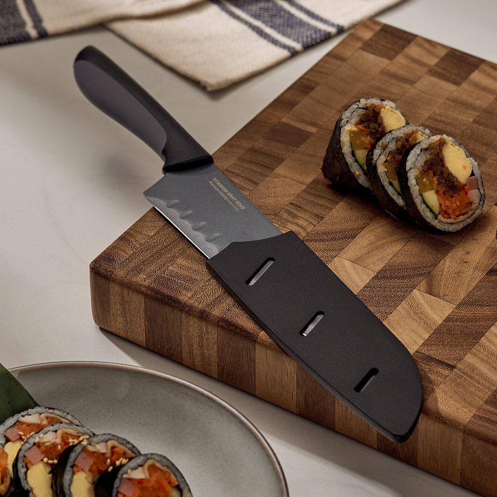 바겐슈타이거 티타늄 그레이엣지 나이프 산도쿠(WAGENSTEIGER Titanium Gray-Edge Santoku Knife) - 2