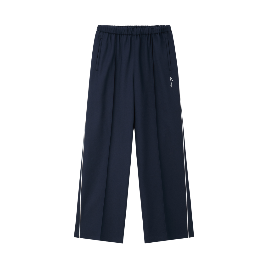 LL25WWPT001NV LLEGE Embroidery Logo Track Pants Navy