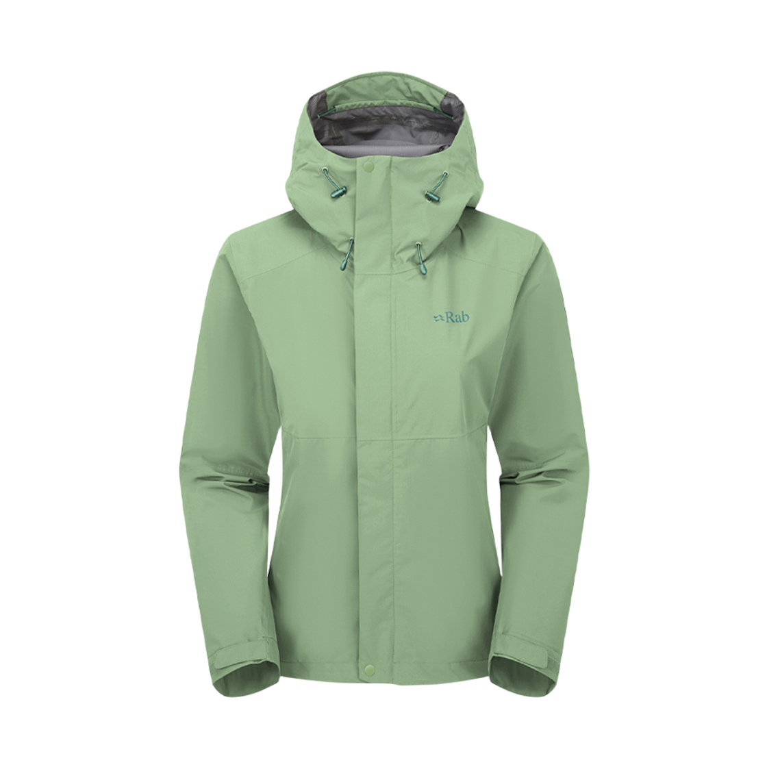 랩 다운포어 자켓 여 피그 그린(Rab Downpour Jacket Wmns Fig Green) - 1