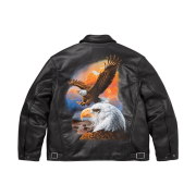 Supreme x MM6 Maison Margiela x Schott Eagle Leather Jacket Black - 26SS