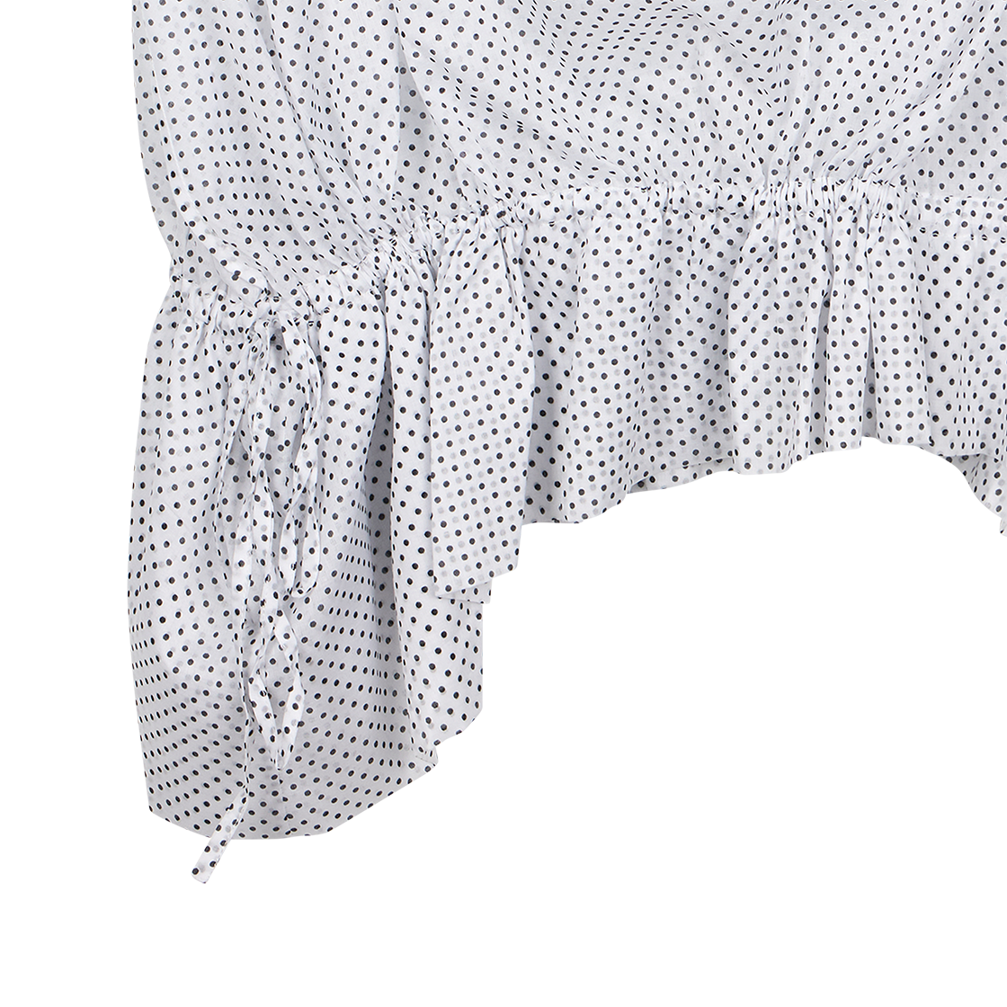 레이브 리뷰 우먼 비타 스커트 화이트 블루 스몰 폴카 도트 - 26SS(Rave Review Women Vita Skirt White Blue Small Polka Dots - 26SS) - 6