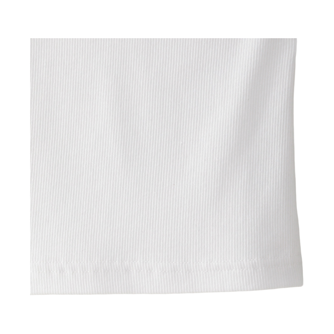 블루 선플라워 슬림 포켓 크롭 탑 화이트(Blue Sunflower Slim Pocket Crop Top White) - 5