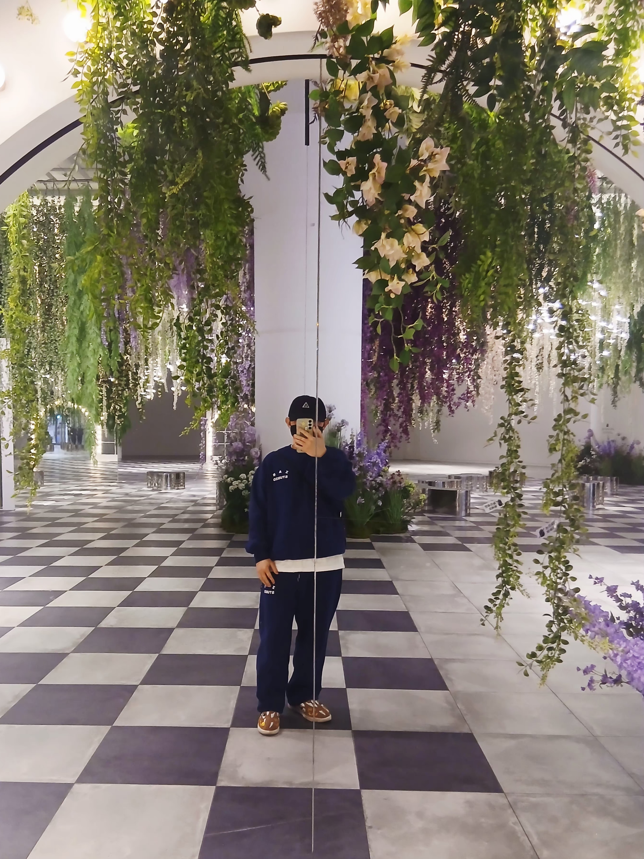 Nike ACG Club Unstructured Cap Black, IAB Studio IAB Original Sweatshirt Navy 착용 스타일 - 2