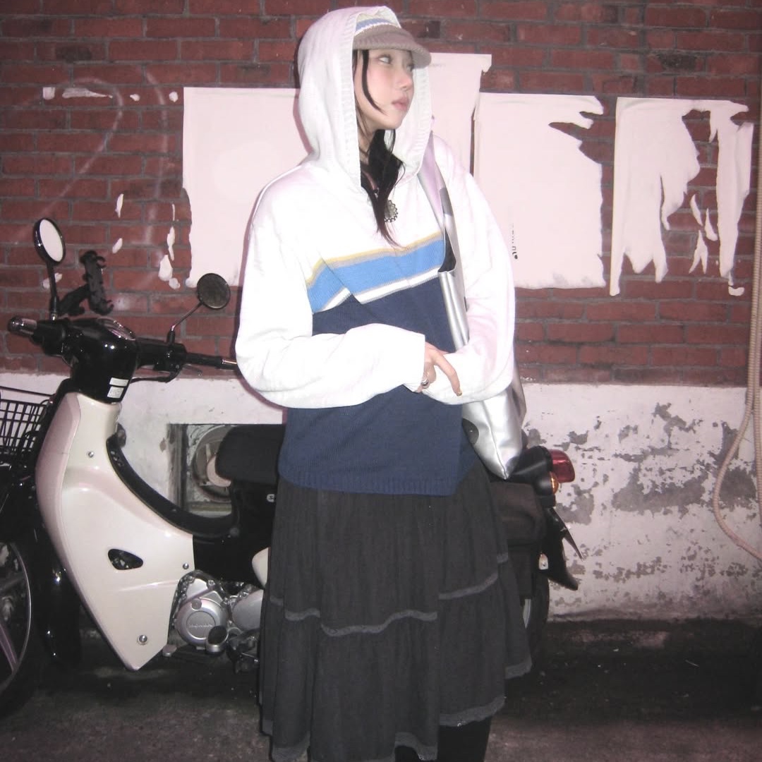 SPORT CHAMBER SC Glide Knit Cap IVORY 착용 스타일 - 5