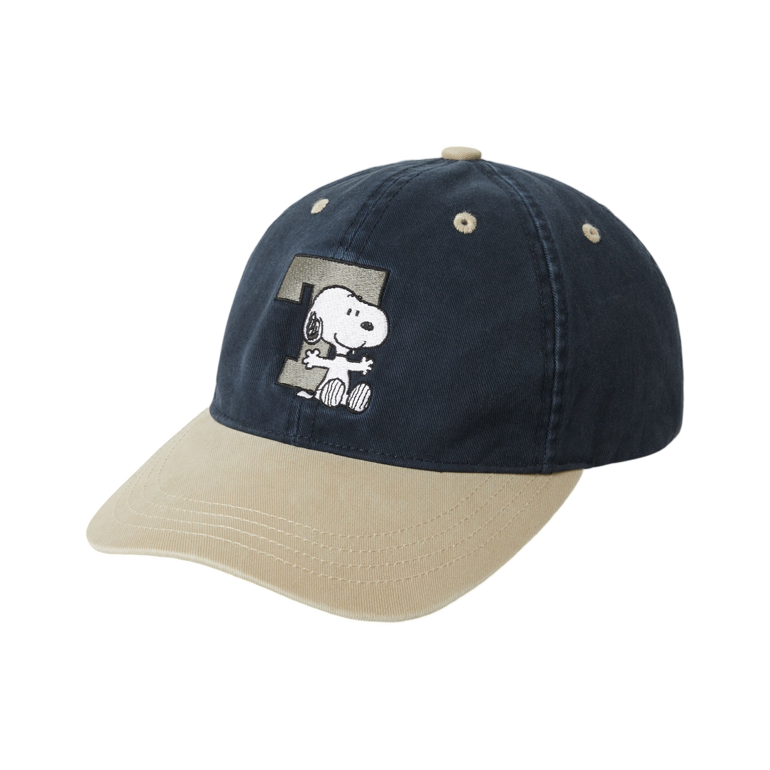 디스이즈네버댓 x 피너츠 투톤 캡 네이비(thisisneverthat x Peanuts Two Tone Cap Navy)