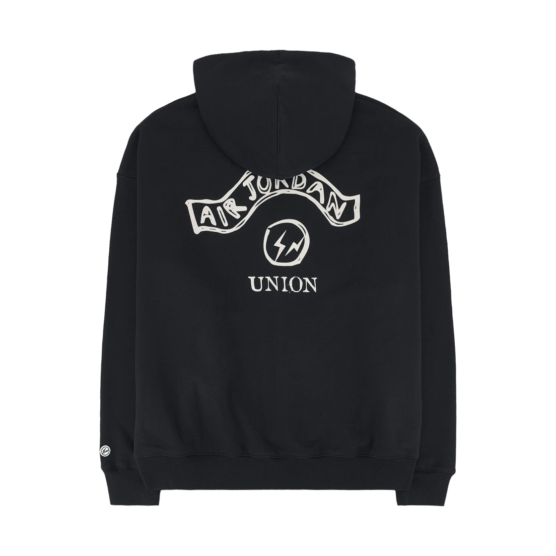 Jordan Jordan x Union x Fragment Front Zip Hoodie Black Sail - US/EU · L