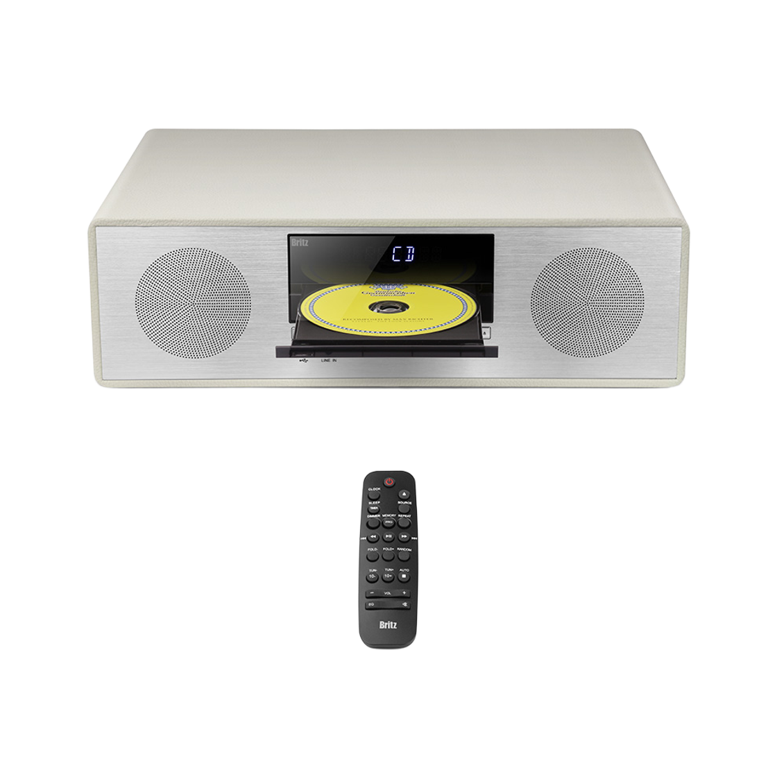 브리츠 CD플레이어 라디오 블루투스 스피커 겸용 올인원 오디오 BZ-T8500 Plus(Britz High-Power 30W Home Audio System with CD Player, FM Radio, and Bluetooth)