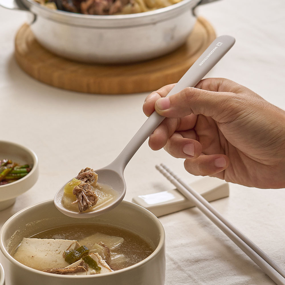 바겐슈타이거 플래티넘 실리콘 엘로아 수저세트 크림미스트(WAGENSTEIGER Platinum Silicone Eloa Cutlery Set (Cream Mist)) - 6