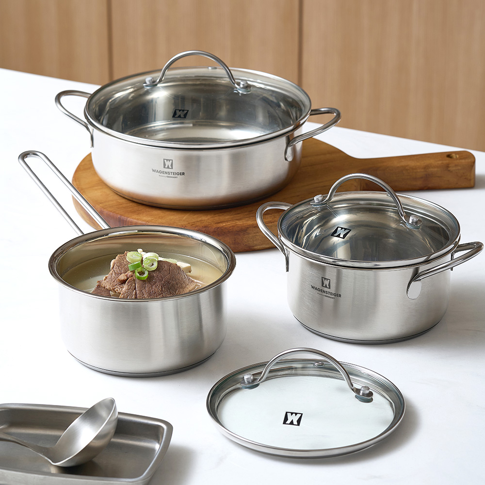바겐슈타이거 IH 3중 바닥 스텐 미니팟 전골냄비 20cm(WAGENSTEIGER IH 3-Ply Bottom Stainless Mini Casserole 20cm) - 3