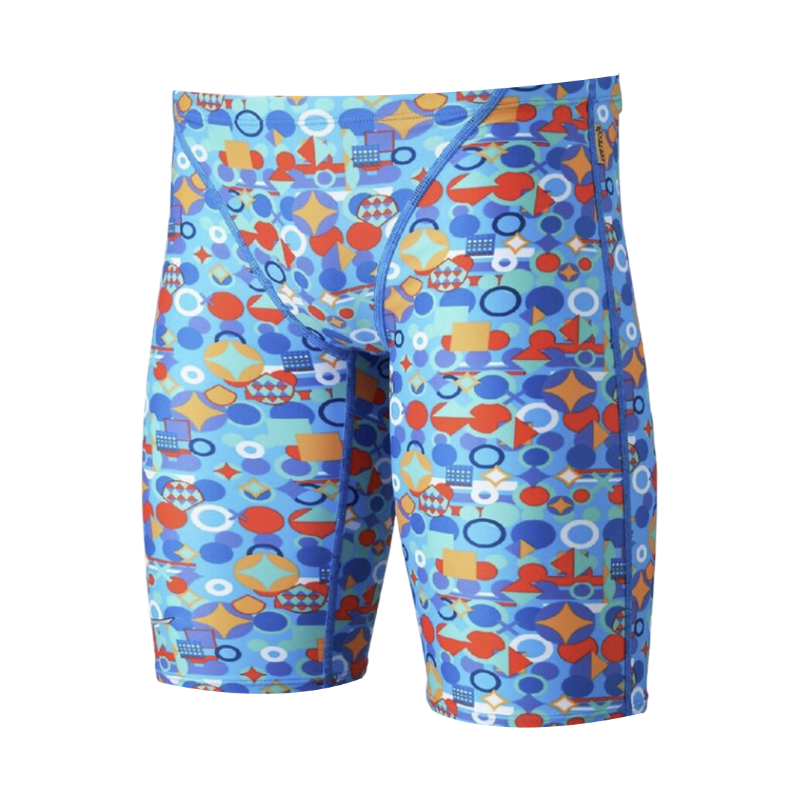 미즈노 경영 연습용 하프 스패츠 블루(Mizuno Competitive Swimming Practice Half Spats Blue) - 1