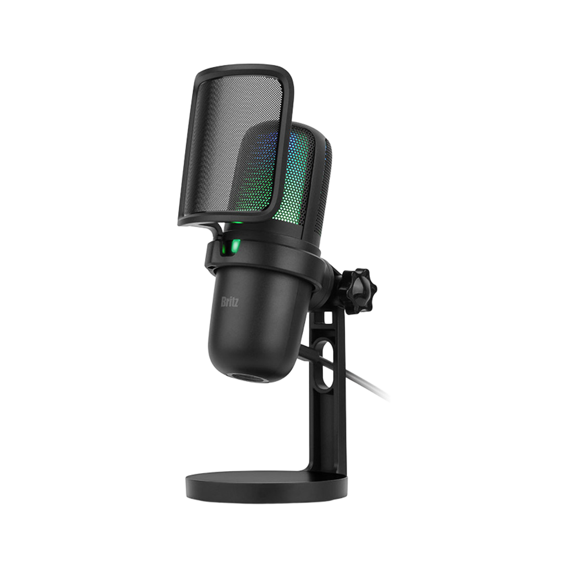 브리츠 USB 콘덴서 마이크 방송용 게임용 PC 유튜브 인강용 BZ-UM20RGB(Britz USB Condenser Microphone for PC Gaming & Streaming BZ-UM20RGB)