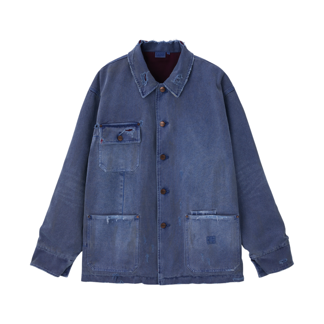 LL25WDJK001BL LLEGE Damaged Work Jacket Blue