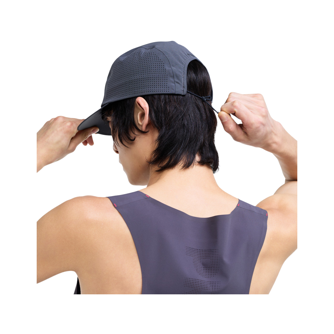 프로-스펙스 경량 심리스 타공 러닝캡 그레이(PRO-SPECS Lightweight Seamless Perforated Running Cap Gray) - 2