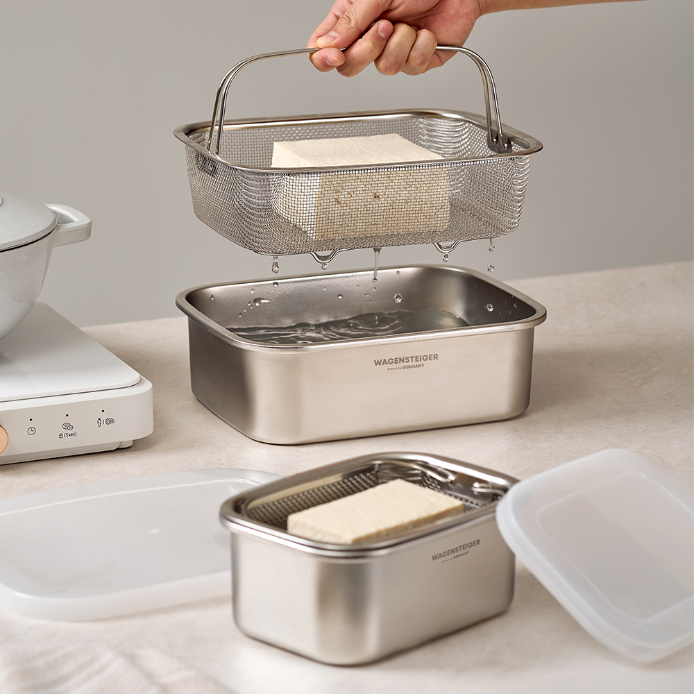 바겐슈타이거 무연마 드레인 스텐 304 박스 L 뚜껑 채반(WAGENSTEIGER Abrasive-Free Drain Stainless Steel 304 Box L) - 6