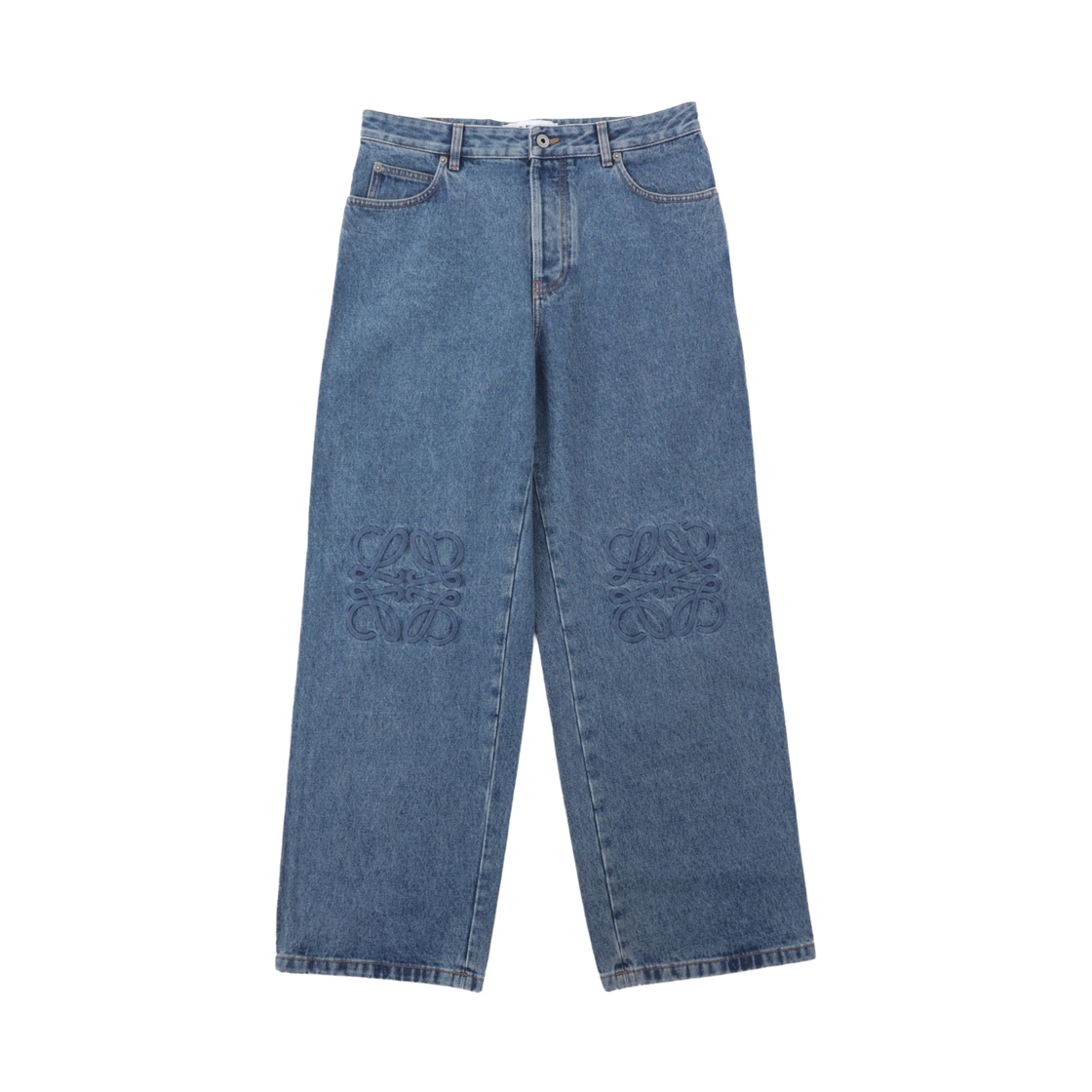 로에베 애너그램 데님 배기 진 블루(Loewe Anagram Baggy Jeans in Denim Blue)