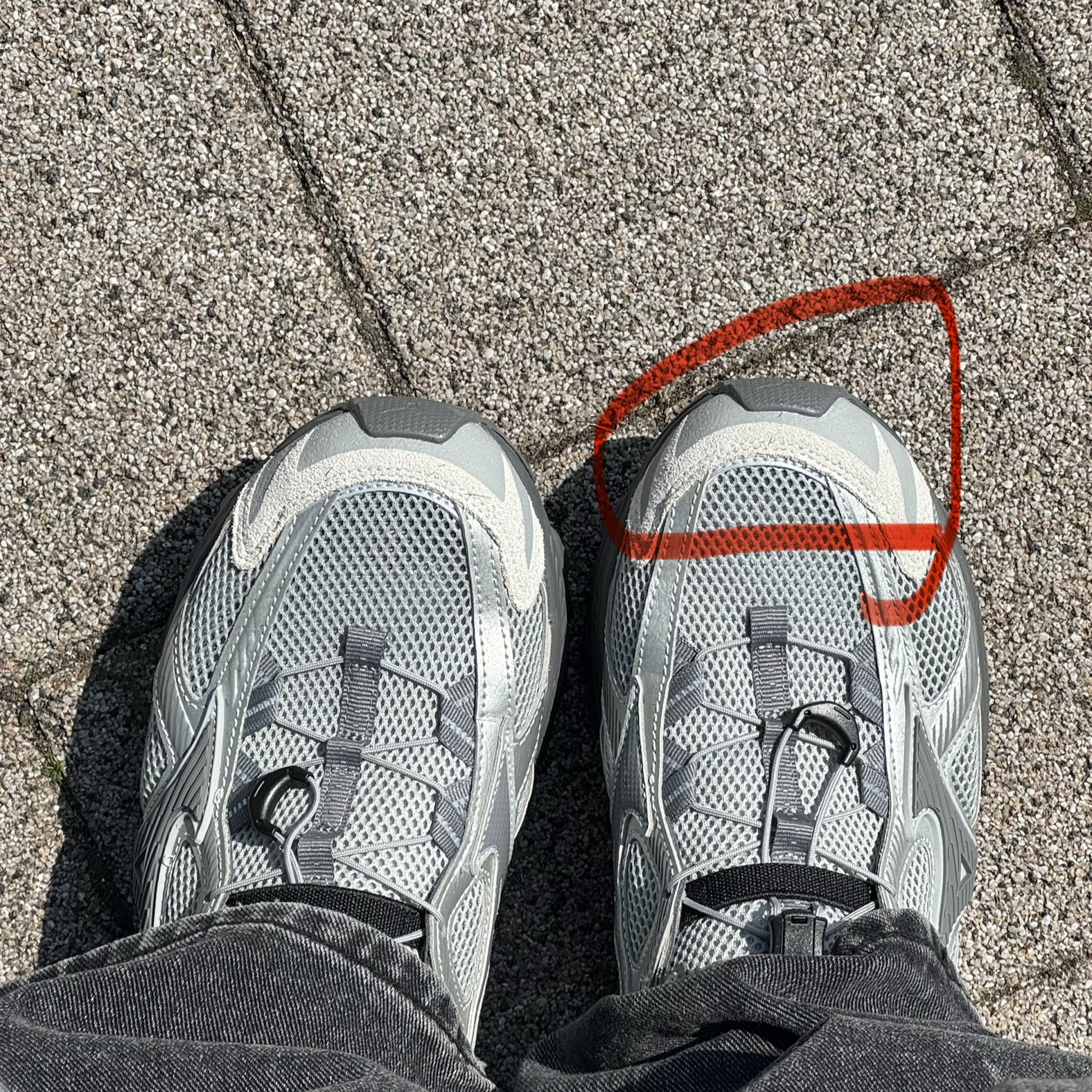 Mizuno Racer Trail SE Silver Grey 착용 스타일 - 1
