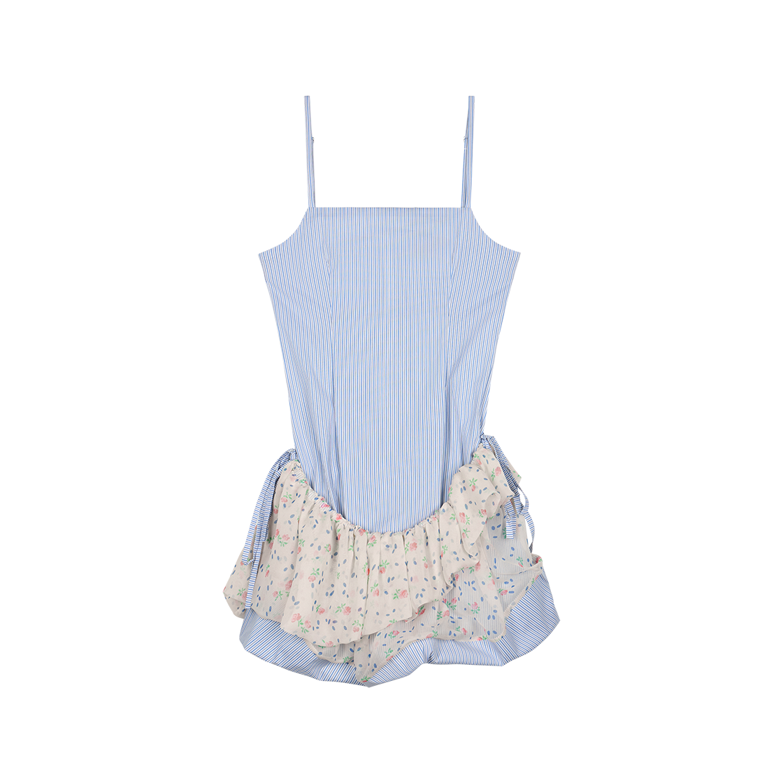레이브 리뷰 우먼 아나 드레스 블루 크림 플라워 - 26SS(Rave Review Women Ana Dress Blue Cream Flowers - 26SS)