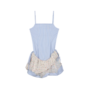Rave Review Women Ana Dress Blue Cream Flowers - 26SS