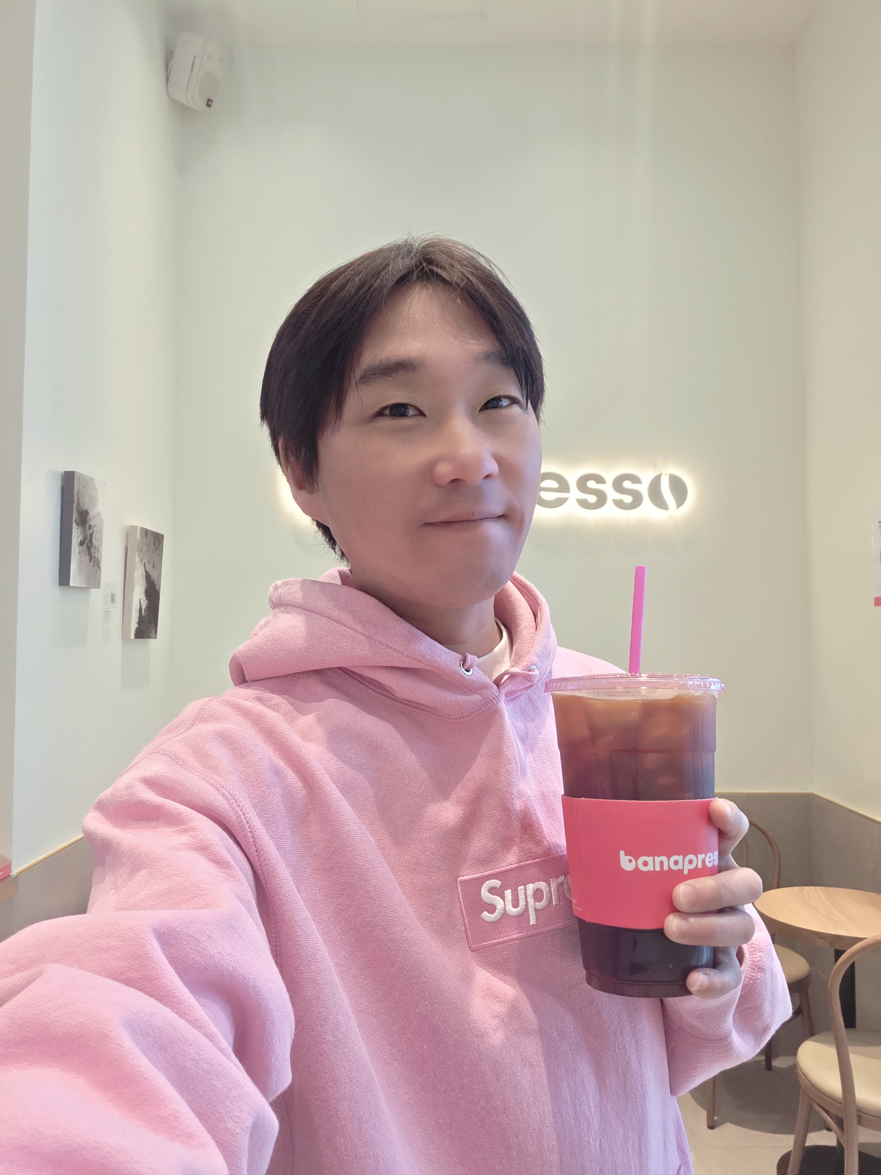 Nike Dunk Low Retro University Blue, Supreme Box Logo Hooded Sweatshirt Dusty Pink - 24FW 착용 스타일 - 2