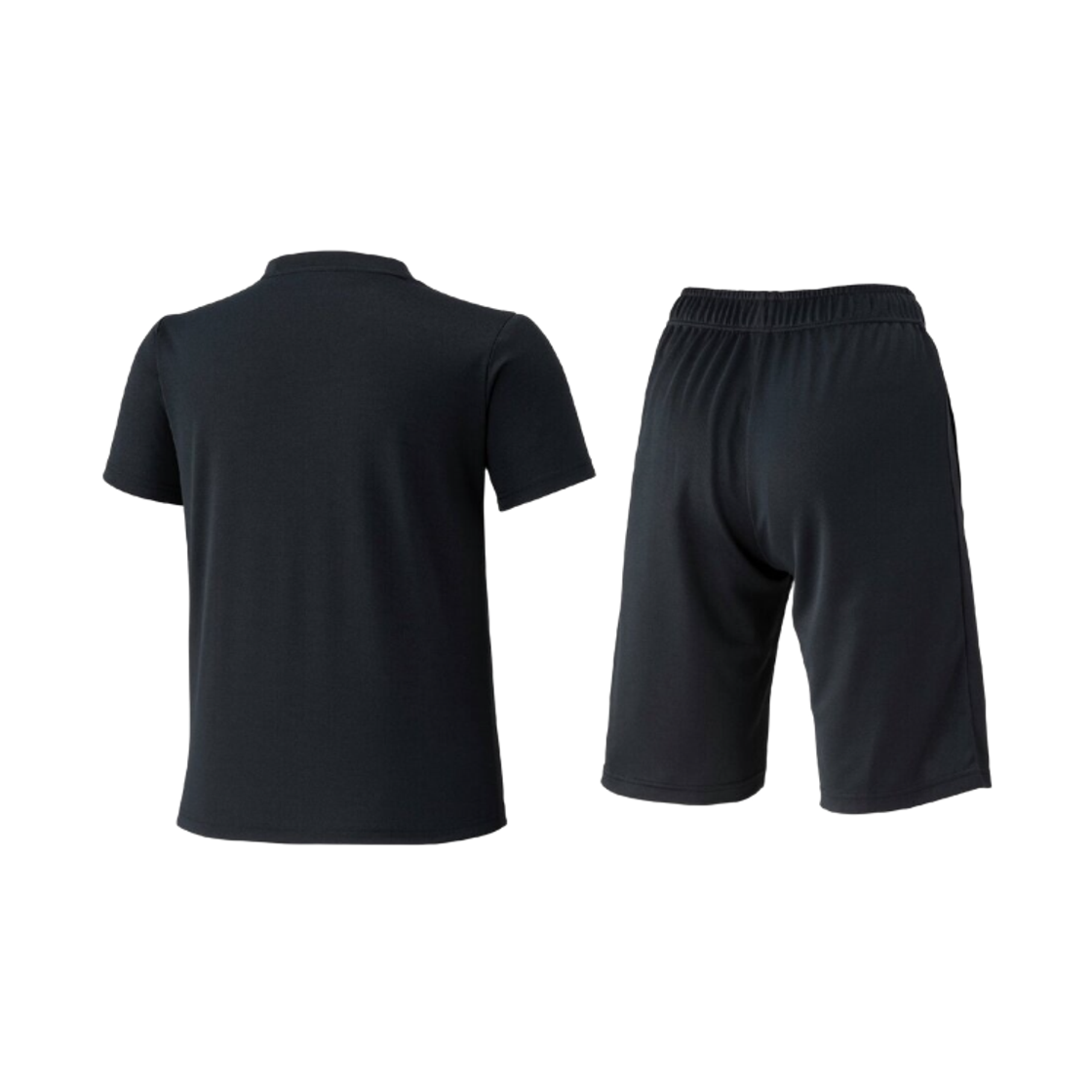 (키즈) 미즈노 티셔츠 하프 팬츠 세트 블랙((Kids) Mizuno T-Shirt Half Pants Set Black) - 2